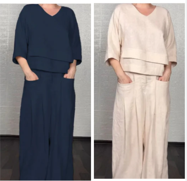 Clara | Minimalistinen kaksiosainen löysä asu
