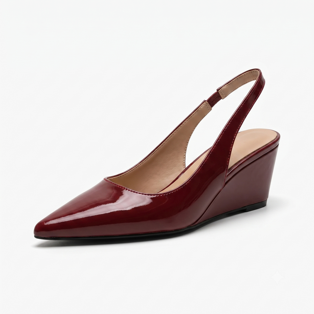 Elena | Tyylikkäät Slingback-kiilakorkokengät