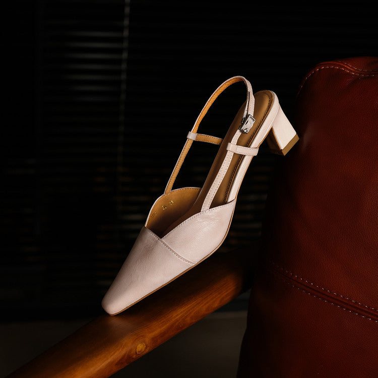 Serelle | Nahkaiset slingback-korot
