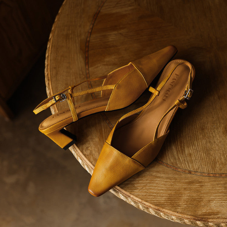 Serelle | Nahkaiset slingback-korot