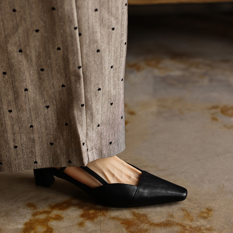Serelle | Nahkaiset slingback-korot