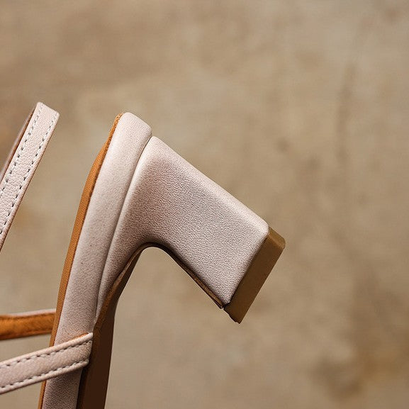 Serelle | Nahkaiset slingback-korot