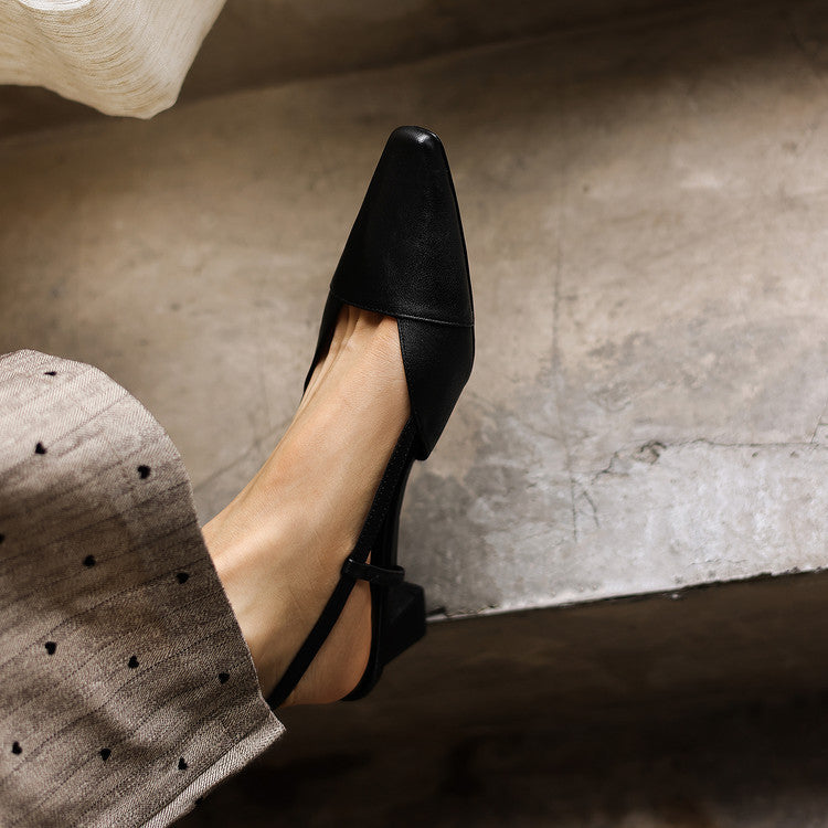 Serelle | Nahkaiset slingback-korot