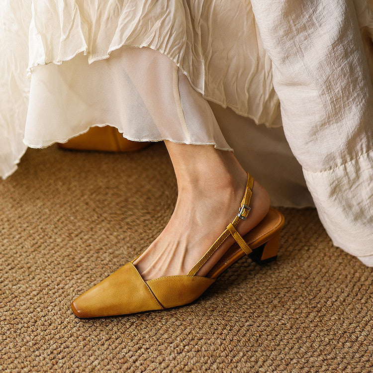 Serelle | Nahkaiset slingback-korot